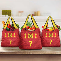 Custom Belgium Football Grocery Bag Fiery Devil Motif