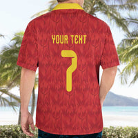 Custom Belgium Football Hawaiian Shirt Fiery Devil Motif