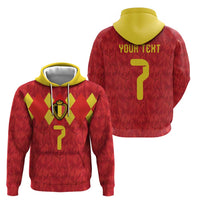 Custom Belgium Football Hoodie Fiery Devil Motif