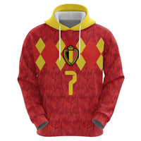 Custom Belgium Football Hoodie Fiery Devil Motif