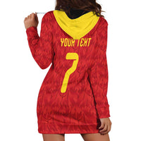 Custom Belgium Football Hoodie Dress Fiery Devil Motif