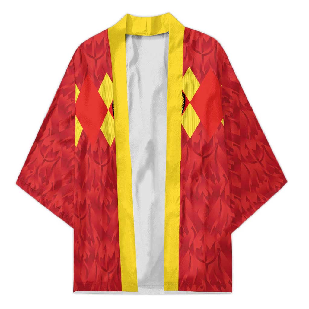 Custom Belgium Football Kimono Fiery Devil Motif