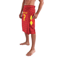 Custom Belgium Football Lavalava Fiery Devil Motif