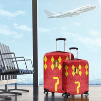 Custom Belgium Football Luggage Cover Fiery Devil Motif