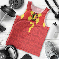 Custom Belgium Football Men Tank Top Fiery Devil Motif