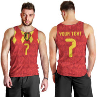 Custom Belgium Football Men Tank Top Fiery Devil Motif