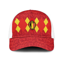Belgium Football Mesh Trucker Cap Fiery Devil Motif