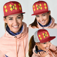 Belgium Football Mesh Trucker Cap Fiery Devil Motif