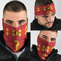 Custom Belgium Football Neck Gaiter Fiery Devil Motif