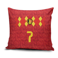 Custom Belgium Football Pillow Cover Fiery Devil Motif