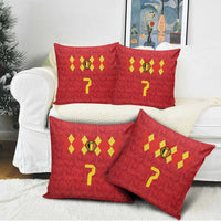 Custom Belgium Football Pillow Cover Fiery Devil Motif