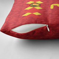 Custom Belgium Football Pillow Cover Fiery Devil Motif