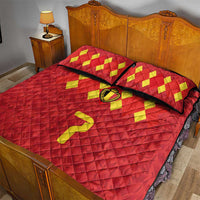 Custom Belgium Football Quilt Bed Set Fiery Devil Motif