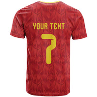 Custom Belgium Football T Shirt Fiery Devil Motif