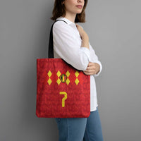Custom Belgium Football Tote Bag Fiery Devil Motif