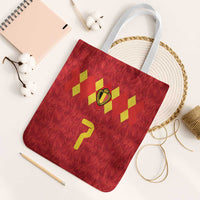 Custom Belgium Football Tote Bag Fiery Devil Motif