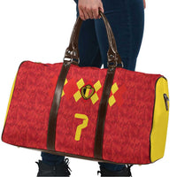 Custom Belgium Football Travel Bag Fiery Devil Motif