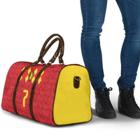 Custom Belgium Football Travel Bag Fiery Devil Motif