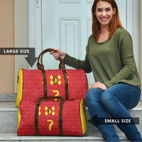 Custom Belgium Football Travel Bag Fiery Devil Motif