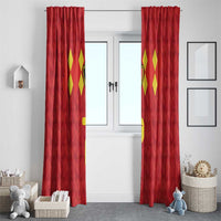 Custom Belgium Football Window Curtain Fiery Devil Motif