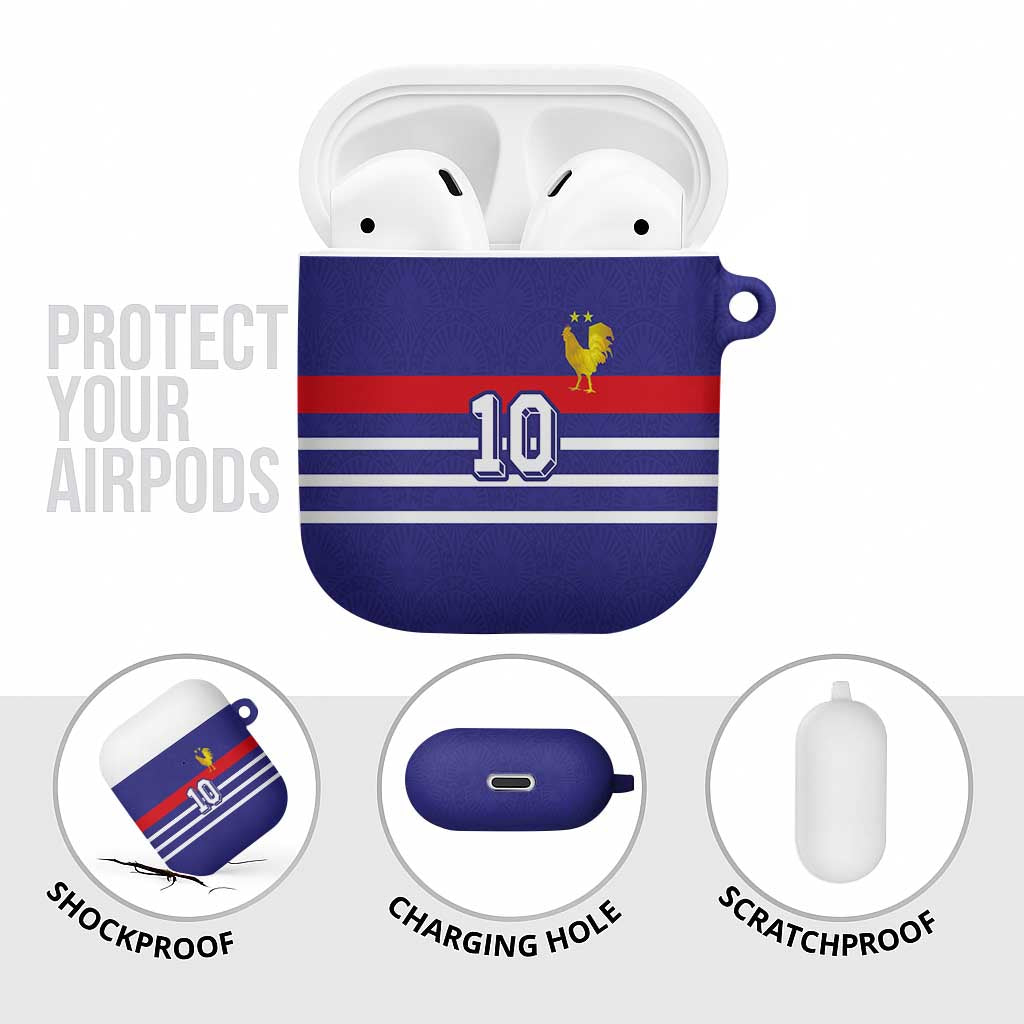 Custom French Football AirPods Case France 98 Retro Style