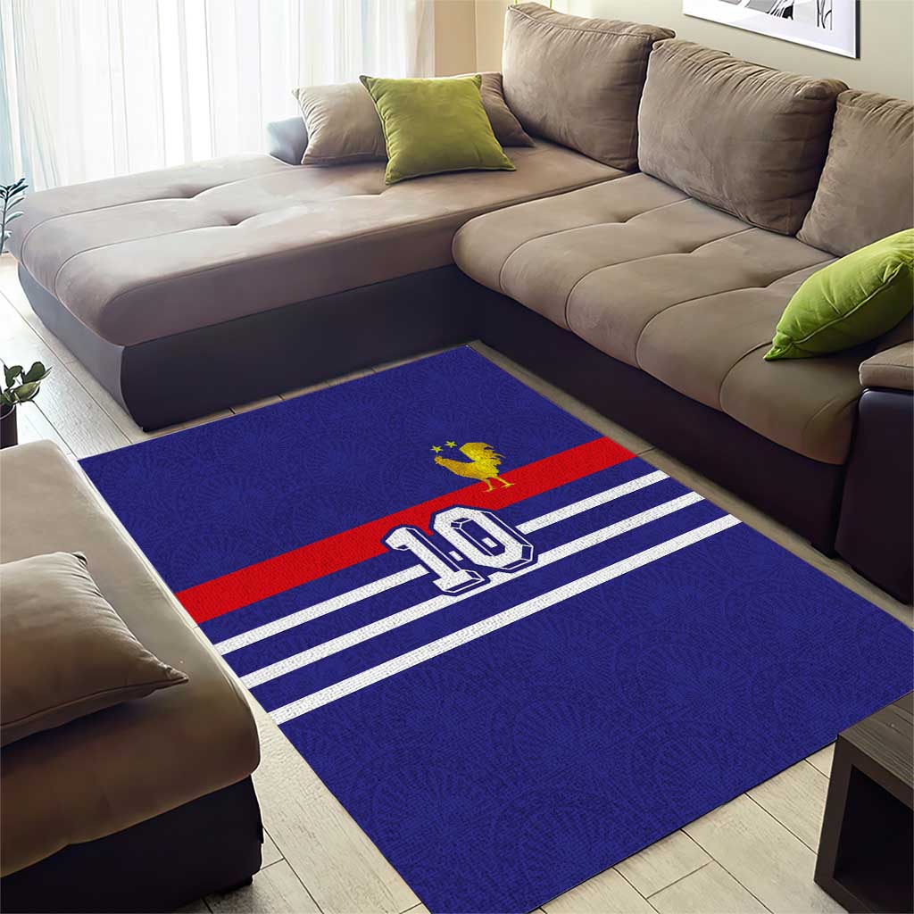 Custom French Football Area Rug France 98 Retro Style