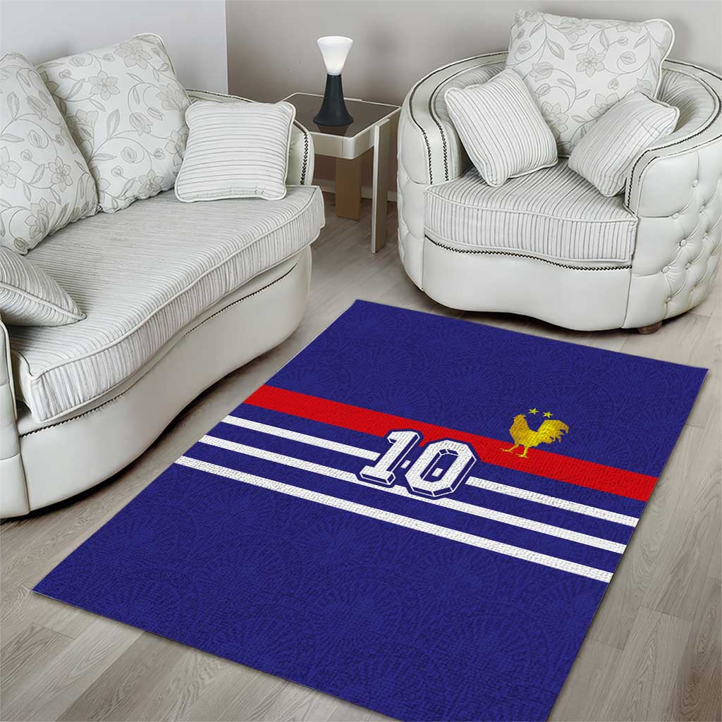 Custom French Football Area Rug France 98 Retro Style