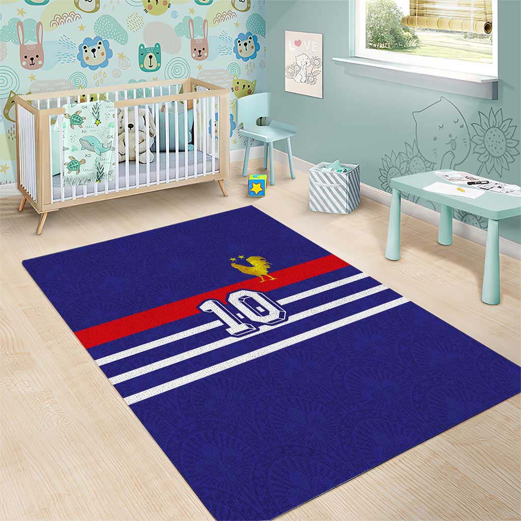 Custom French Football Area Rug France 98 Retro Style