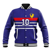 Custom French Football Baseball Jacket France 98 Retro Style