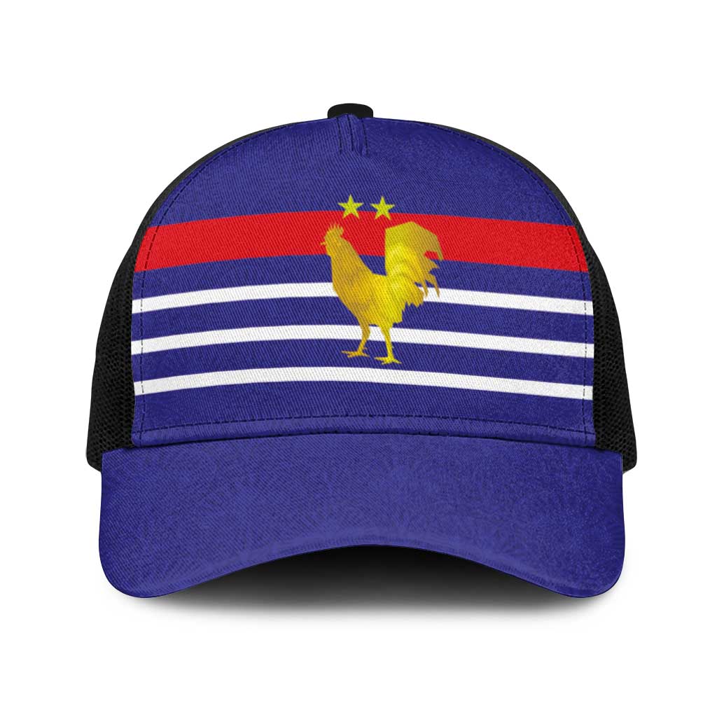 French Football Baseball Net Cap France 98 Retro Style
