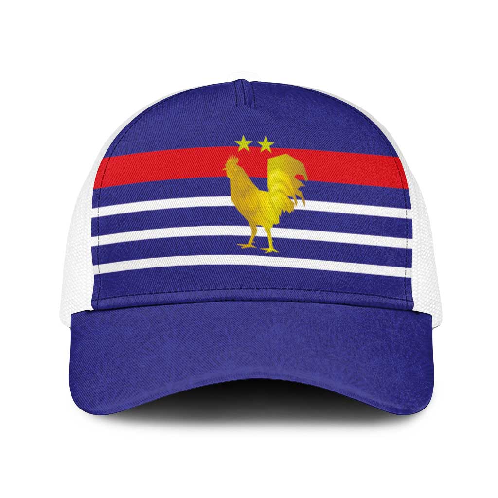 French Football Baseball Net Cap France 98 Retro Style