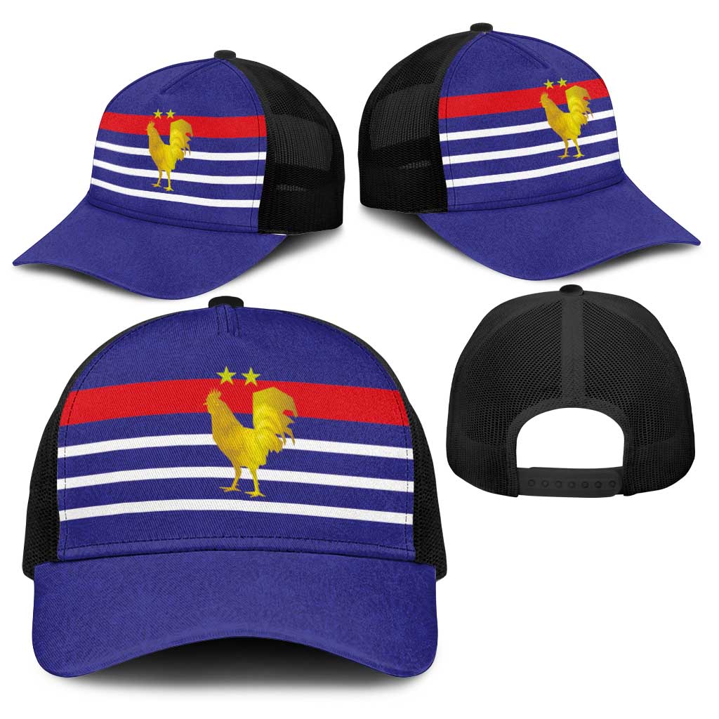 French Football Baseball Net Cap France 98 Retro Style