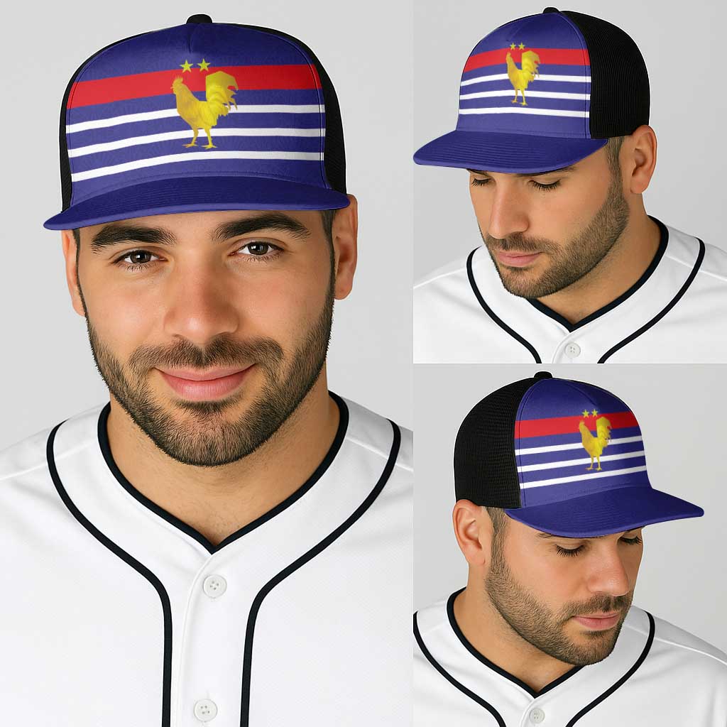French Football Baseball Net Cap France 98 Retro Style