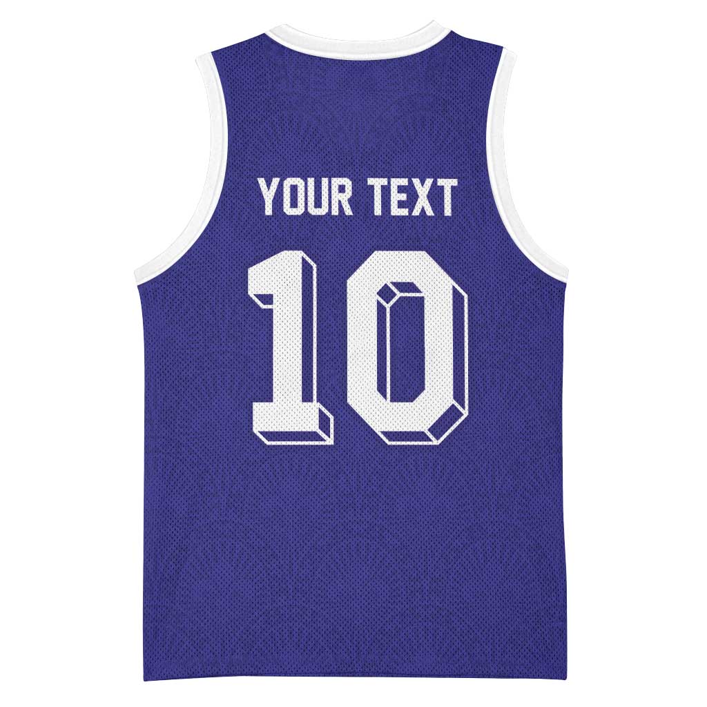 Custom French Football Basketball Jersey France 98 Retro Style