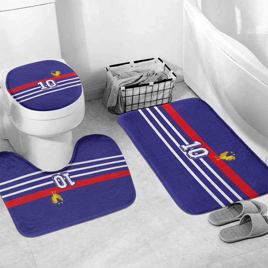 Custom French Football Bathroom Set France 98 Retro Style