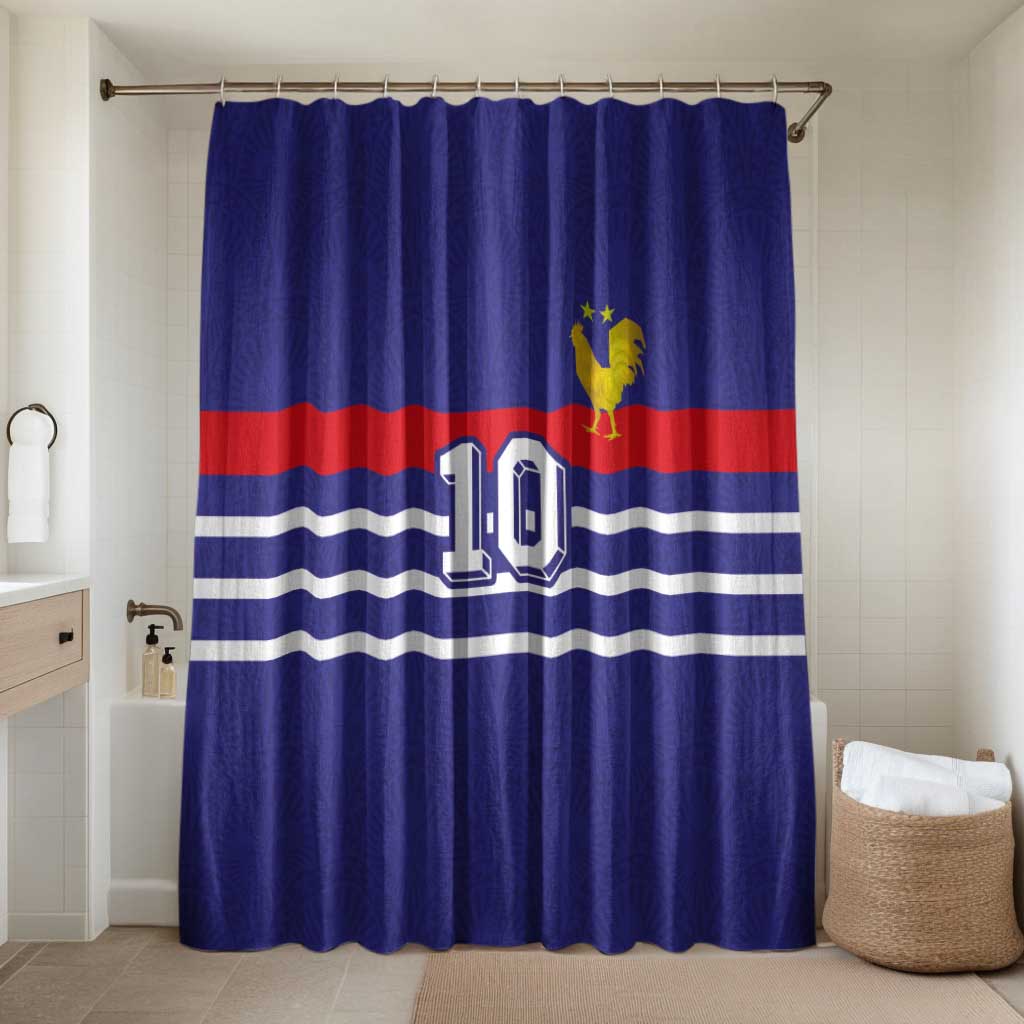 Custom French Football Bathroom Set France 98 Retro Style