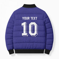 Custom French Football Bomber Puffer Jacket France 98 Retro Style