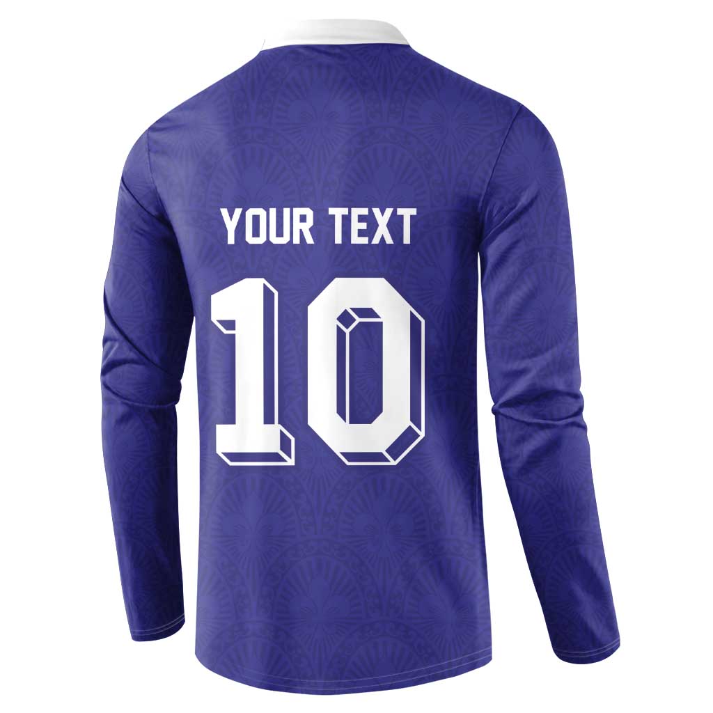 Custom French Football Button Sweatshirt France 98 Retro Style