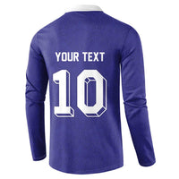 Custom French Football Button Sweatshirt France 98 Retro Style
