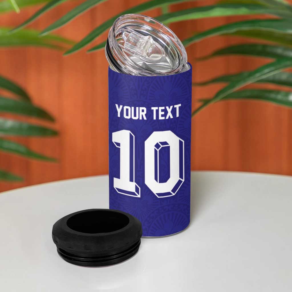 Custom French Football 4 in 1 Can Cooler Tumbler France 98 Retro Style