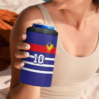 Custom French Football 4 in 1 Can Cooler Tumbler France 98 Retro Style