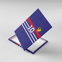 Custom French Football Canvas Wall Art France 98 Retro Style