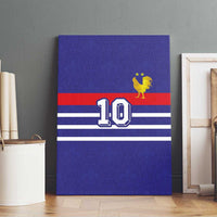 Custom French Football Canvas Wall Art France 98 Retro Style