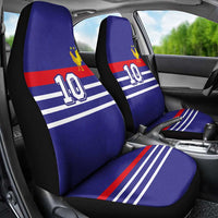 Custom French Football Car Seat Cover France 98 Retro Style