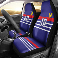 Custom French Football Car Seat Cover France 98 Retro Style