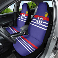 Custom French Football Car Seat Cover France 98 Retro Style