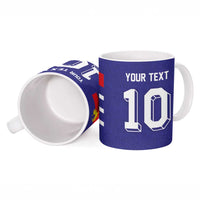 Custom French Football Ceramic Mug France 98 Retro Style