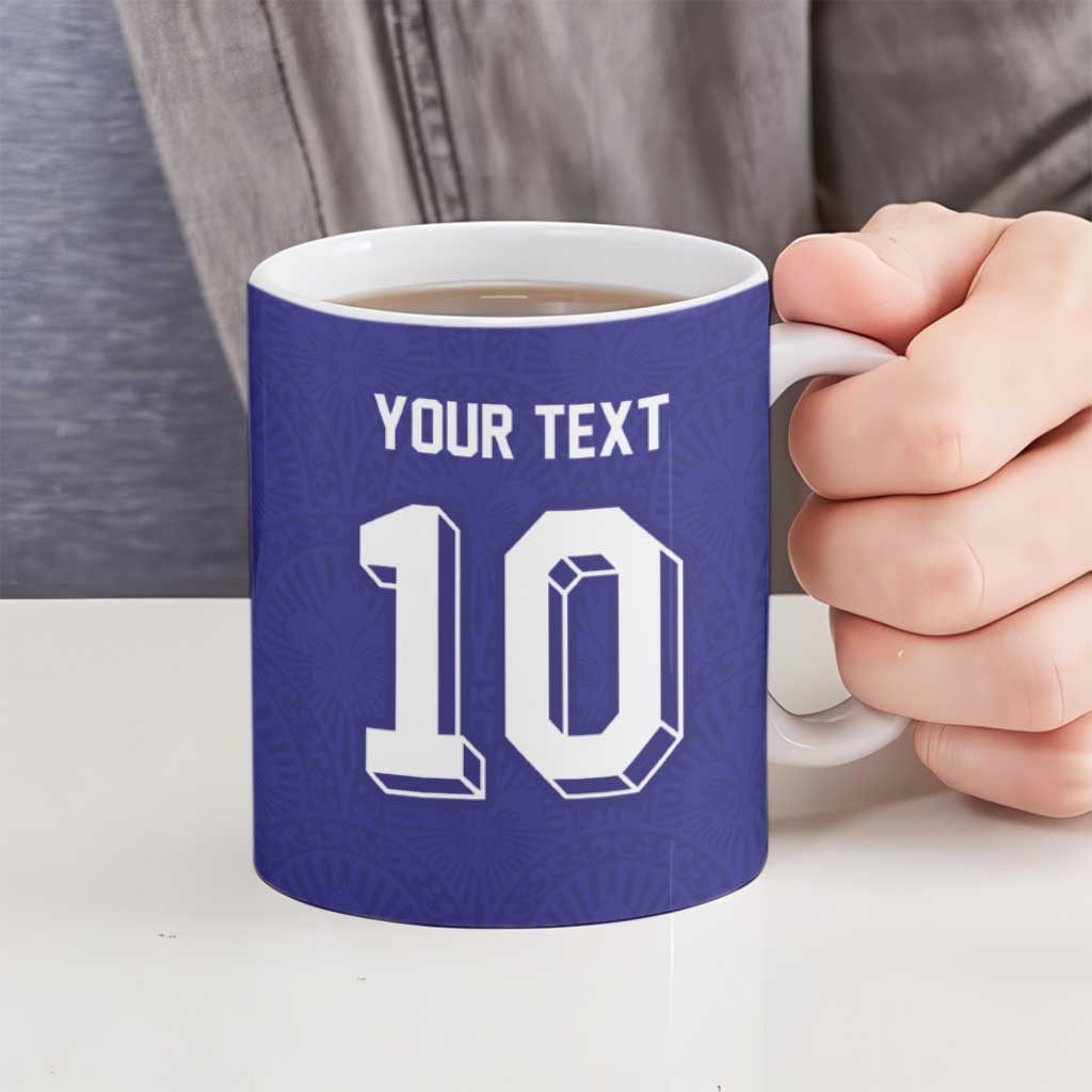 Custom French Football Ceramic Mug France 98 Retro Style