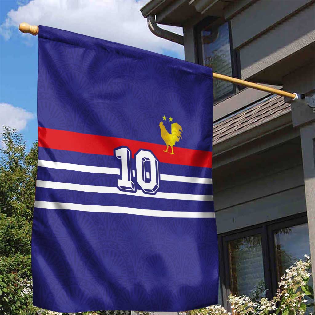 Custom French Football Garden Flag France 98 Retro Style