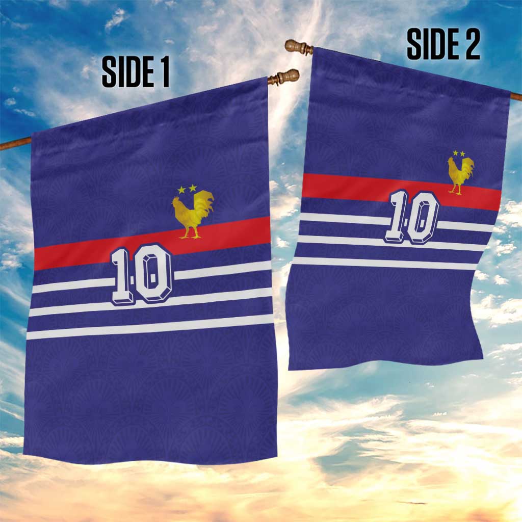 Custom French Football Garden Flag France 98 Retro Style